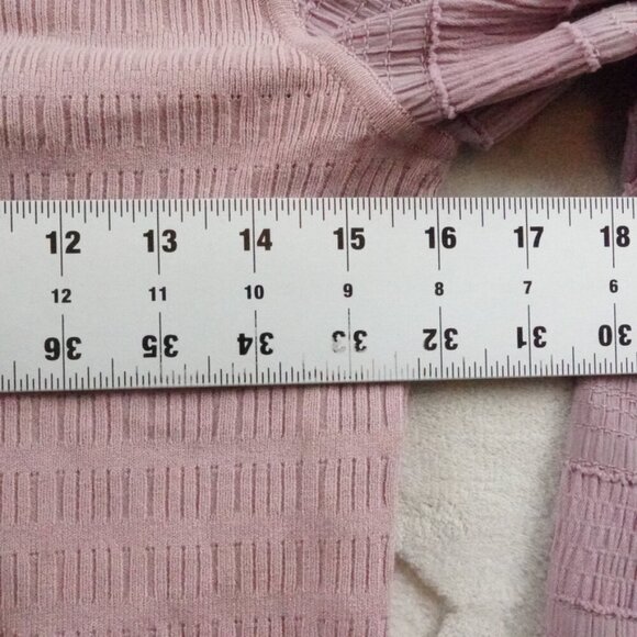 Club Monaco Knit Ballon Sleeve Top Womens Extra Small Textured Stretchy - Picture 6 of 10